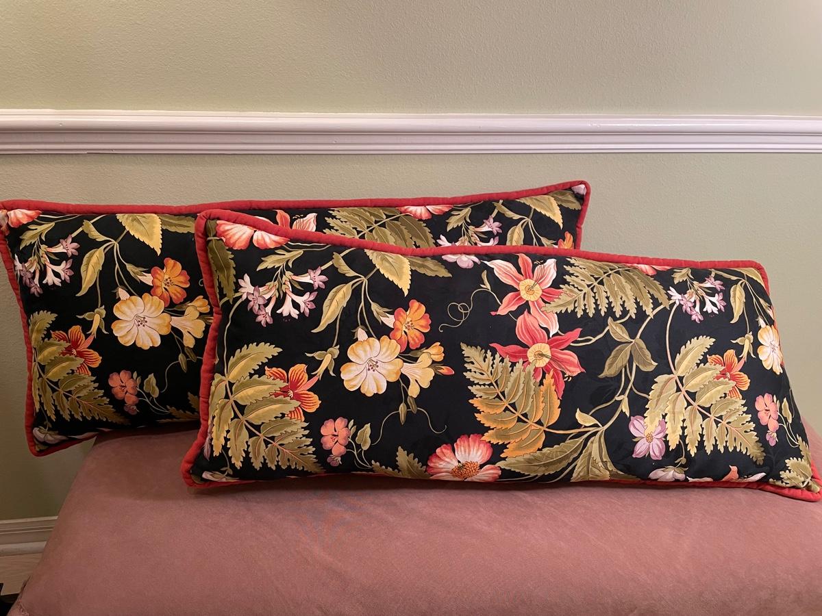 Lot 325 Custom Lumbar Pillows/Shams