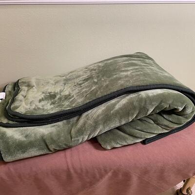 Lot 329  King Velour Blanket