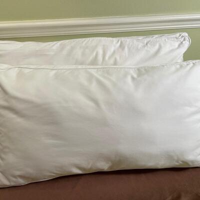 Lot 340  Pair of King Pillows Poly Fill