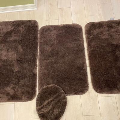 Lot 346  Brown Bath Rugs