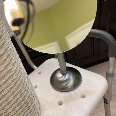 Lot 351  Shower Chair, Magnifying Mirror