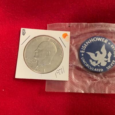 1971 40% SILVER iKE iKE  DOLLAR 