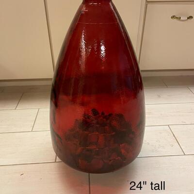 Lot 360  Large Glass Vase