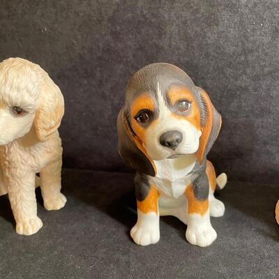 Lot 364  Lenox Puppy Figurines