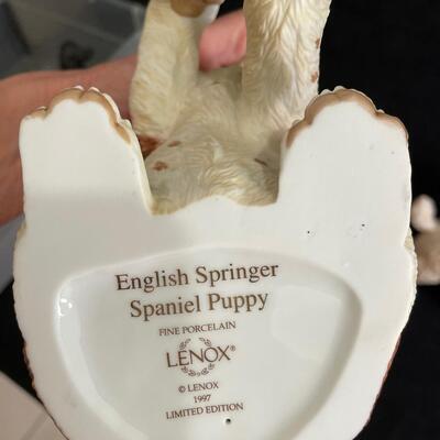 Lot 364  Lenox Puppy Figurines
