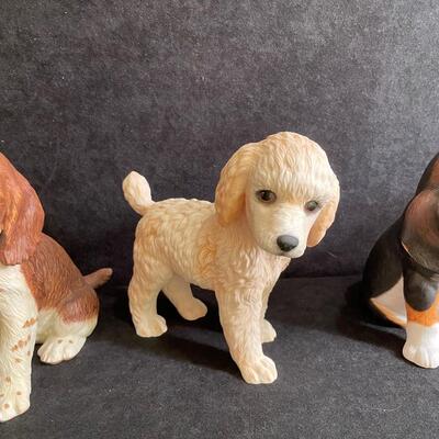 Lot 364  Lenox Puppy Figurines