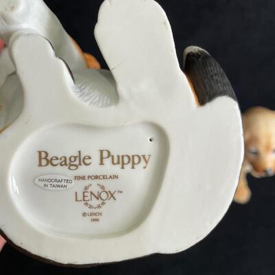 Lot 364  Lenox Puppy Figurines