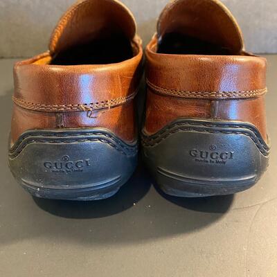 Lot 342: Gucci Leather Loafers Women's Size 9