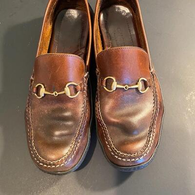 Lot 342: Gucci Leather Loafers Women's Size 9