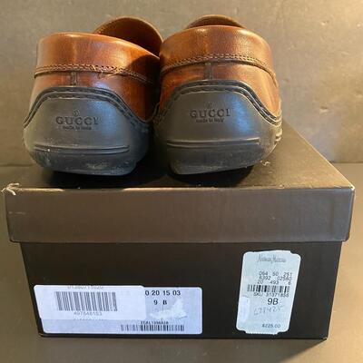 Lot 342: Gucci Leather Loafers Women's Size 9