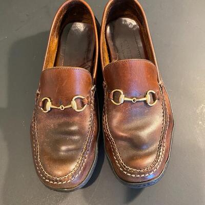 Lot 342: Gucci Leather Loafers Women's Size 9
