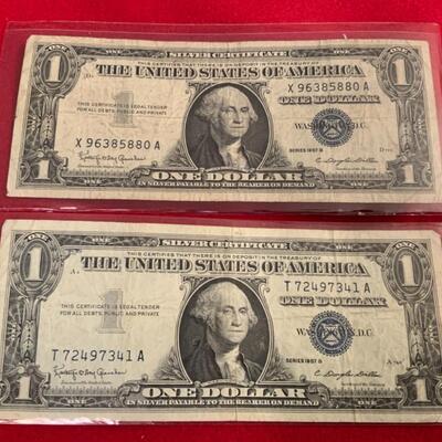 2 SILVER CERTIFICATES 