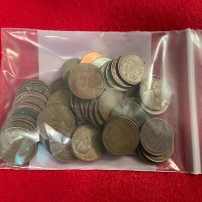 50 WHEAT PENNIES