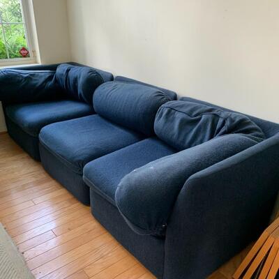 Lot 179:  Blue Adjustable Couch