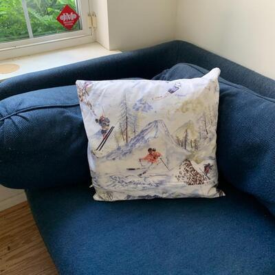 Lot 179:  Blue Adjustable Couch