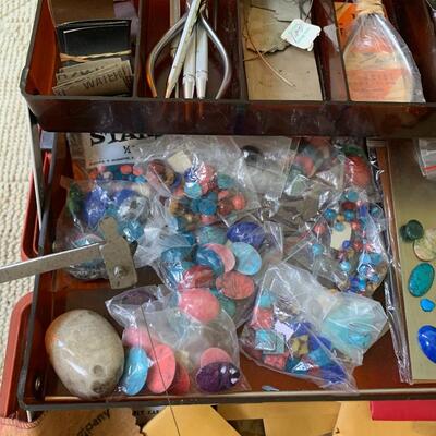 Lot 178:  Jewelry Making Supplies (Stones, Metals, Tools and More)