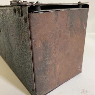 Lot 176: Black Star Antique Iron, Unique Metal Box and More 