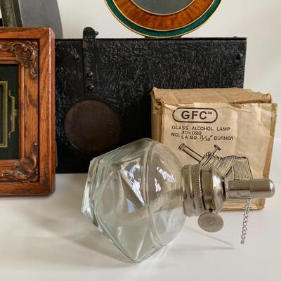Lot 176: Black Star Antique Iron, Unique Metal Box and More 