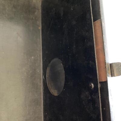 Lot 176: Black Star Antique Iron, Unique Metal Box and More 
