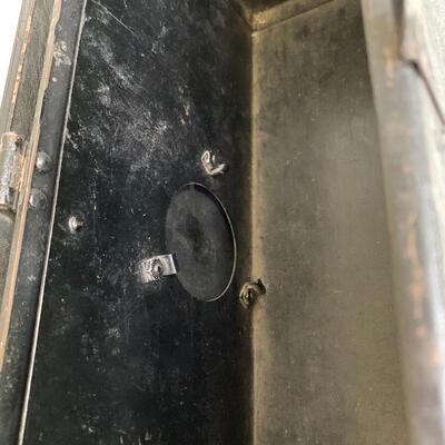 Lot 176: Black Star Antique Iron, Unique Metal Box and More 