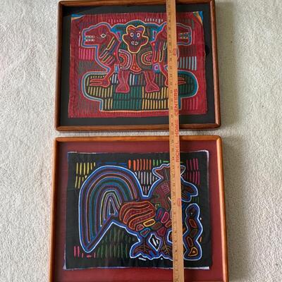 Lot 171:Framed Cuna Indian Mola Art