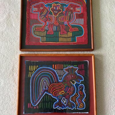 Lot 171:Framed Cuna Indian Mola Art