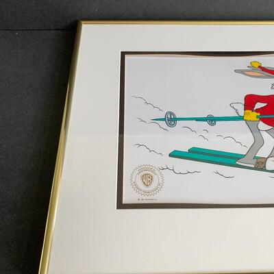 Lot 170: Framed Limited Edition Series Sericel "Snow Shoe Bugs" w/COA