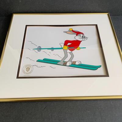 Lot 170: Framed Limited Edition Series Sericel "Snow Shoe Bugs" w/COA