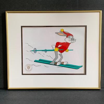 Lot 170: Framed Limited Edition Series Sericel "Snow Shoe Bugs" w/COA