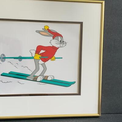 Lot 170: Framed Limited Edition Series Sericel "Snow Shoe Bugs" w/COA