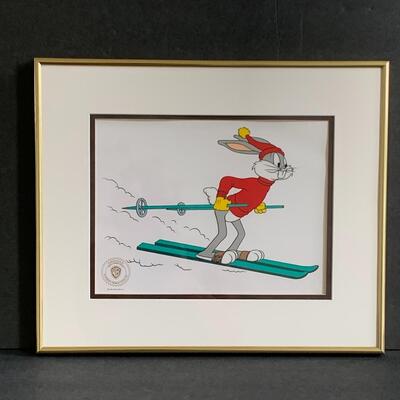 Lot 170: Framed Limited Edition Series Sericel "Snow Shoe Bugs" w/COA