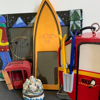 Lot 167: Vail Skiing, Handmade Frame, Unique Bird Feeder & More Ski Lot