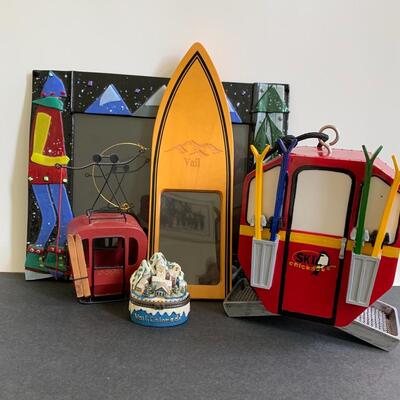 Lot 167: Vail Skiing, Handmade Frame, Unique Bird Feeder & More Ski Lot