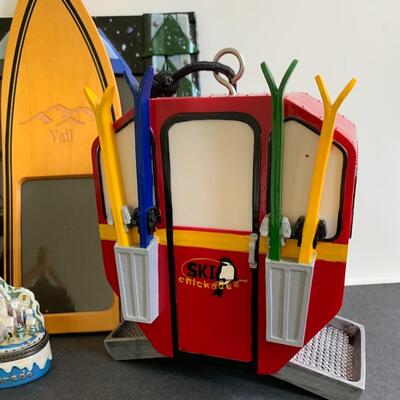 Lot 167: Vail Skiing, Handmade Frame, Unique Bird Feeder & More Ski Lot