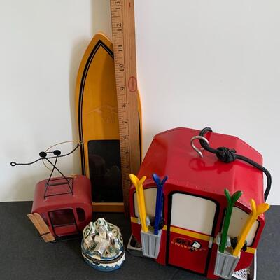 Lot 167: Vail Skiing, Handmade Frame, Unique Bird Feeder & More Ski Lot