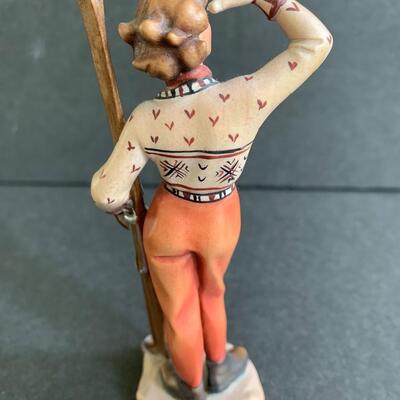 Lot 166:  Lady Skier Zeni Scupture, Block Puzzle & More