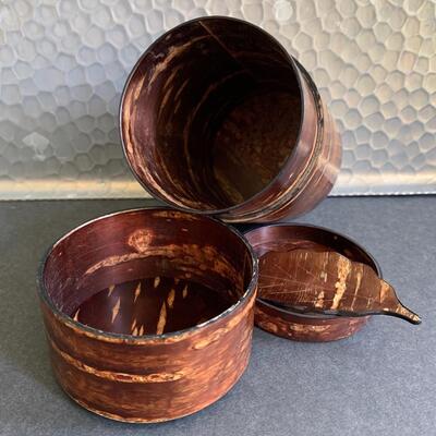 Lot 160:  China Teapot, Cherry Bark Tea Canister & More