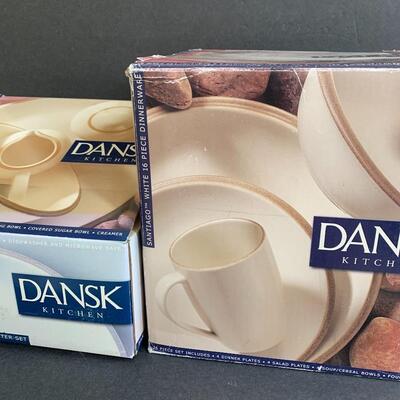 Lot 162:  Dansk Santiago White Dinnerware & Serving Set (Service for 4)