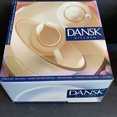 Lot 162:  Dansk Santiago White Dinnerware & Serving Set (Service for 4)