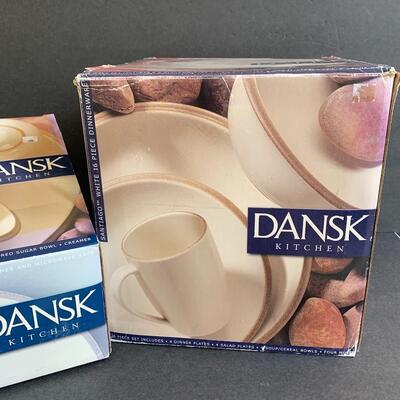 Lot 162:  Dansk Santiago White Dinnerware & Serving Set (Service for 4)