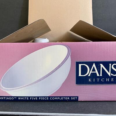Lot 161:  Dansk Santiago White Dinnerware & Serving Set (Service for 8)