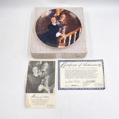 W. S. GEORGE CHINA ~ GONE WITH THE WIND *GOLDEN ANNIVERSARY SERIES* #10 ~ "MELANIE AND ASHLEYâ€
