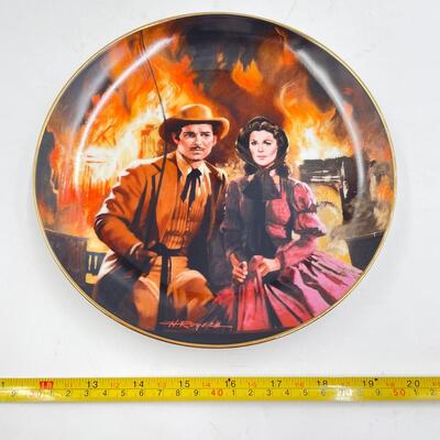 W. S. GEORGE CHINA ~ GONE WITH THE WIND *GOLDEN ANNIVERSARY SERIES* #2 ~ "THE BURNING OF ATLANTAâ€