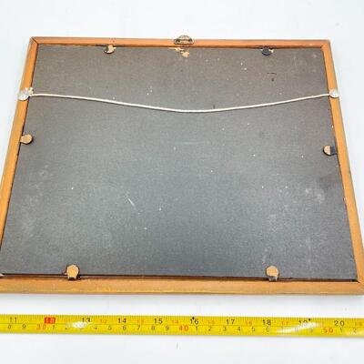 VINTAGE FRAMED ART - ONE WITH THERMOMETER