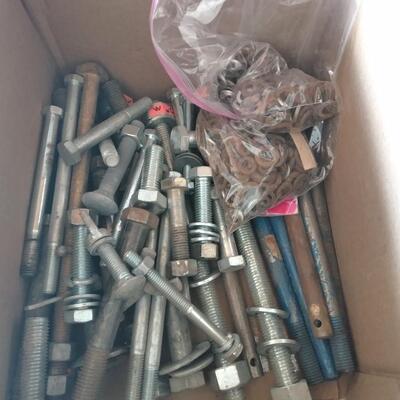 LOT 93 BOLTS, WASHERS AND MORE