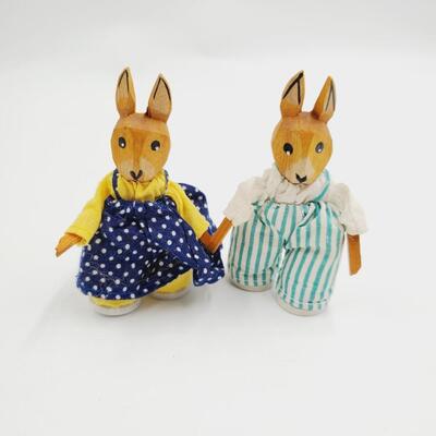 CUTEST BUNNY COUPLE WITH POSEABLE ARMS
