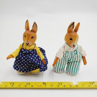 CUTEST BUNNY COUPLE WITH POSEABLE ARMS