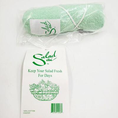 100% COTTON SALAD SAC NEW IN PACKAGE