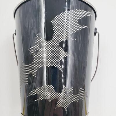 METAL HALLOWEEN BAT BUCKETS BUNDLE OF 5