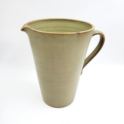 DECORATIVE GREEN PITCHER~POTTERY MADE IN ITALY